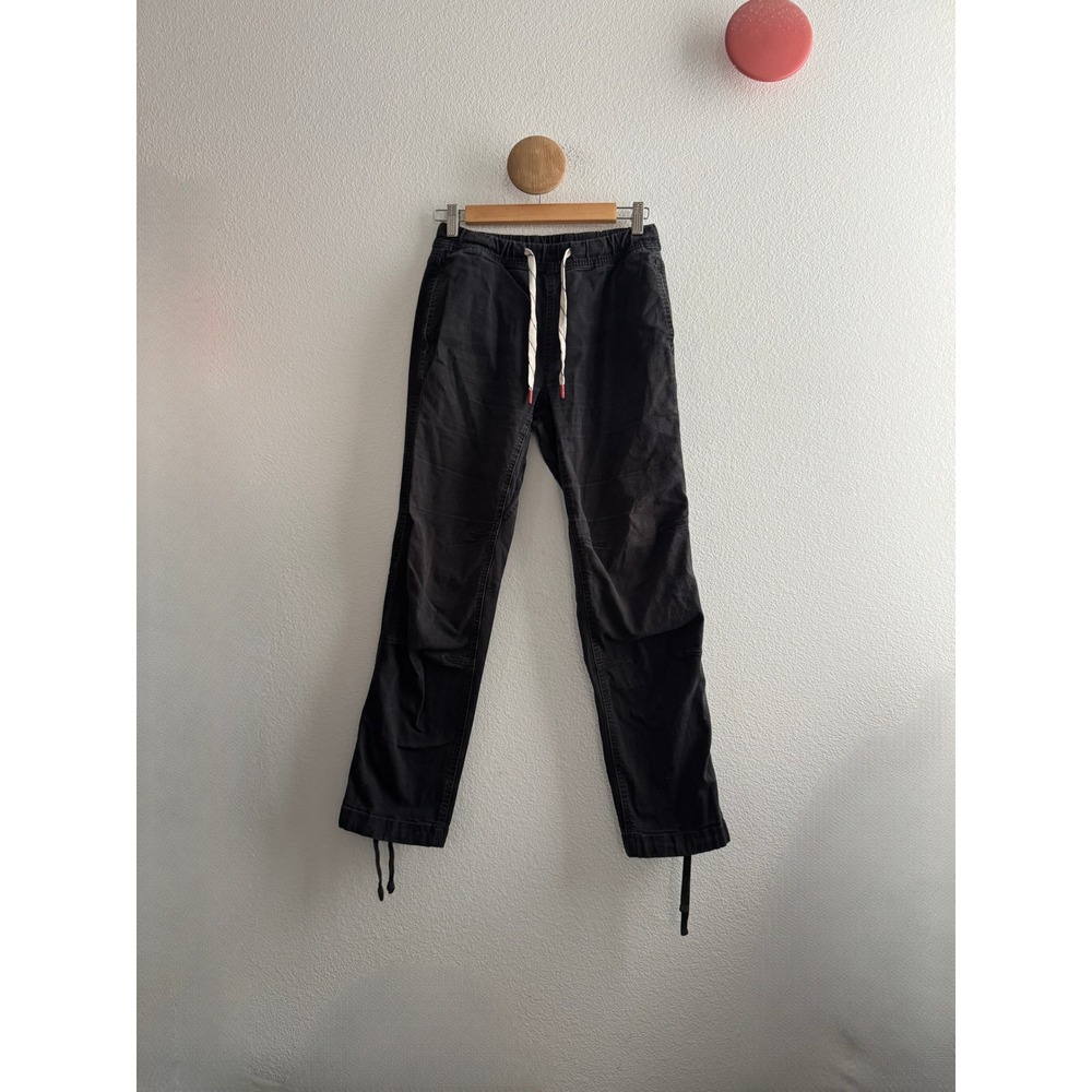 Topo Designs Womens Boulder Pants Black Organic Cotton Stretch Small